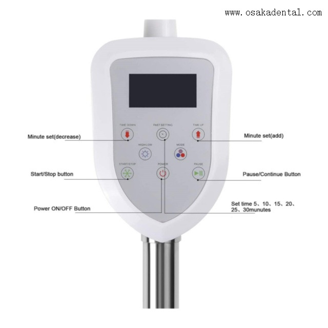 Máquina blanqueadora de luz azul y roja