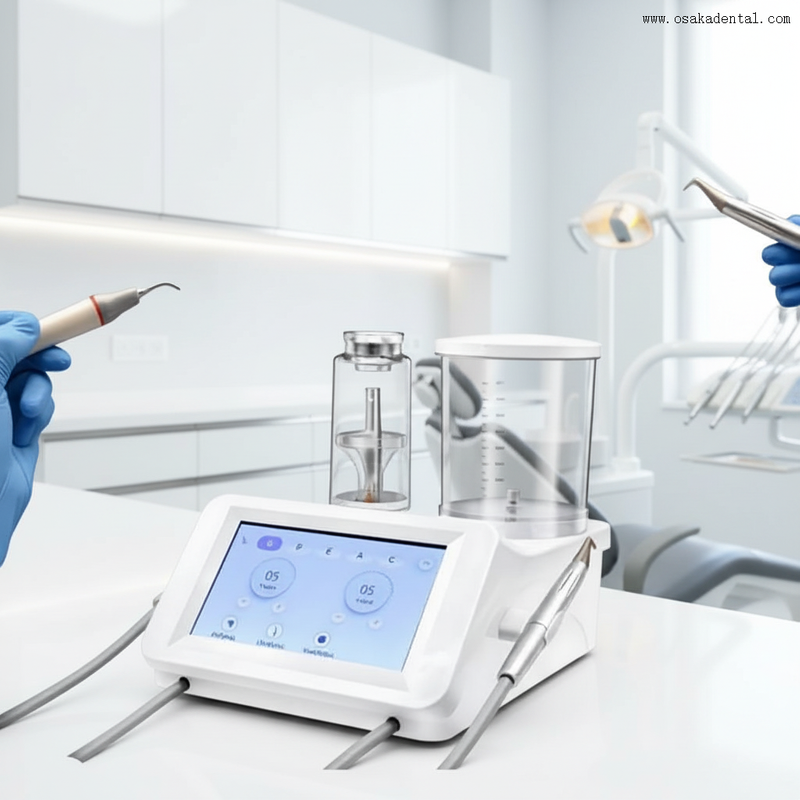 Escalador dental con profilaxis de aire, máquina dos en uno