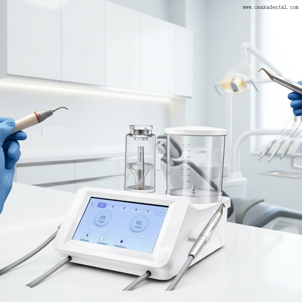 Escalador dental con profilaxis de aire, máquina dos en uno