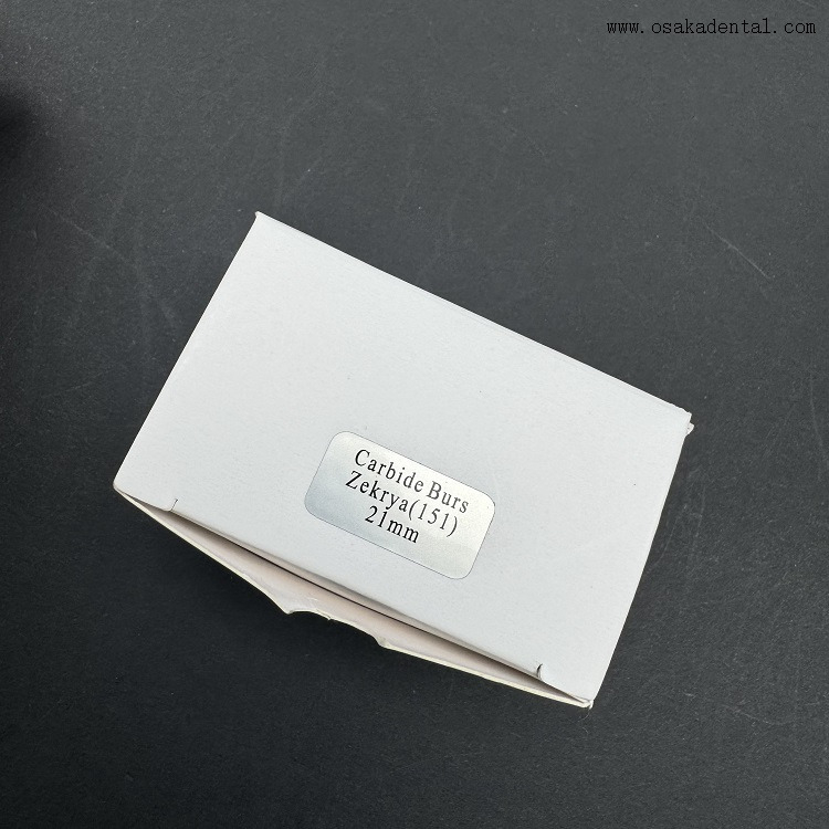 Fresas de carburo Zekrya de titanio dorado Dental FG 10 unids/caja
