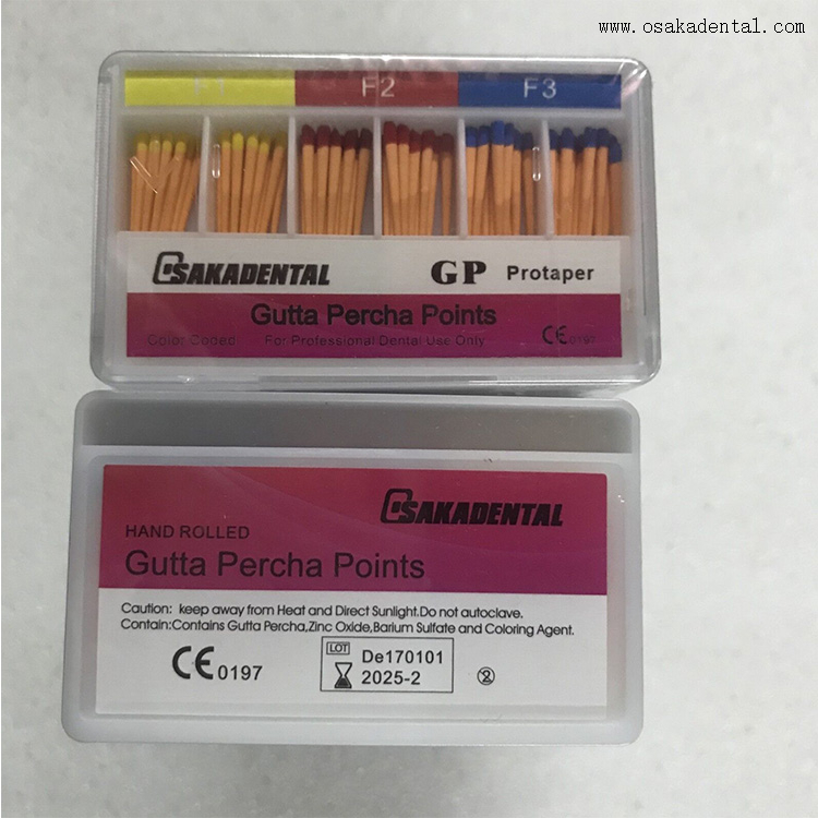 Material de relleno dental Puntas de gutapercha de Protaper dental