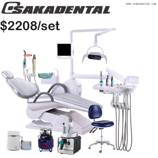 Unidad de sillón dental de conjunto completo para clínica con lámpara de sensor