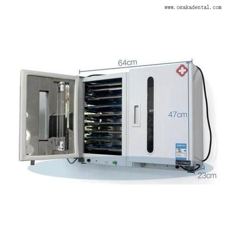 Esterilizador de vapor UV Dental 27L de dos puertas con 20 bandejas de acero inoxidable