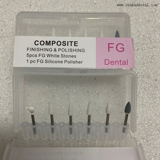 Kits de fresas de acabado y pulido de compuestos dentales/piedra blanca OSA-FG01