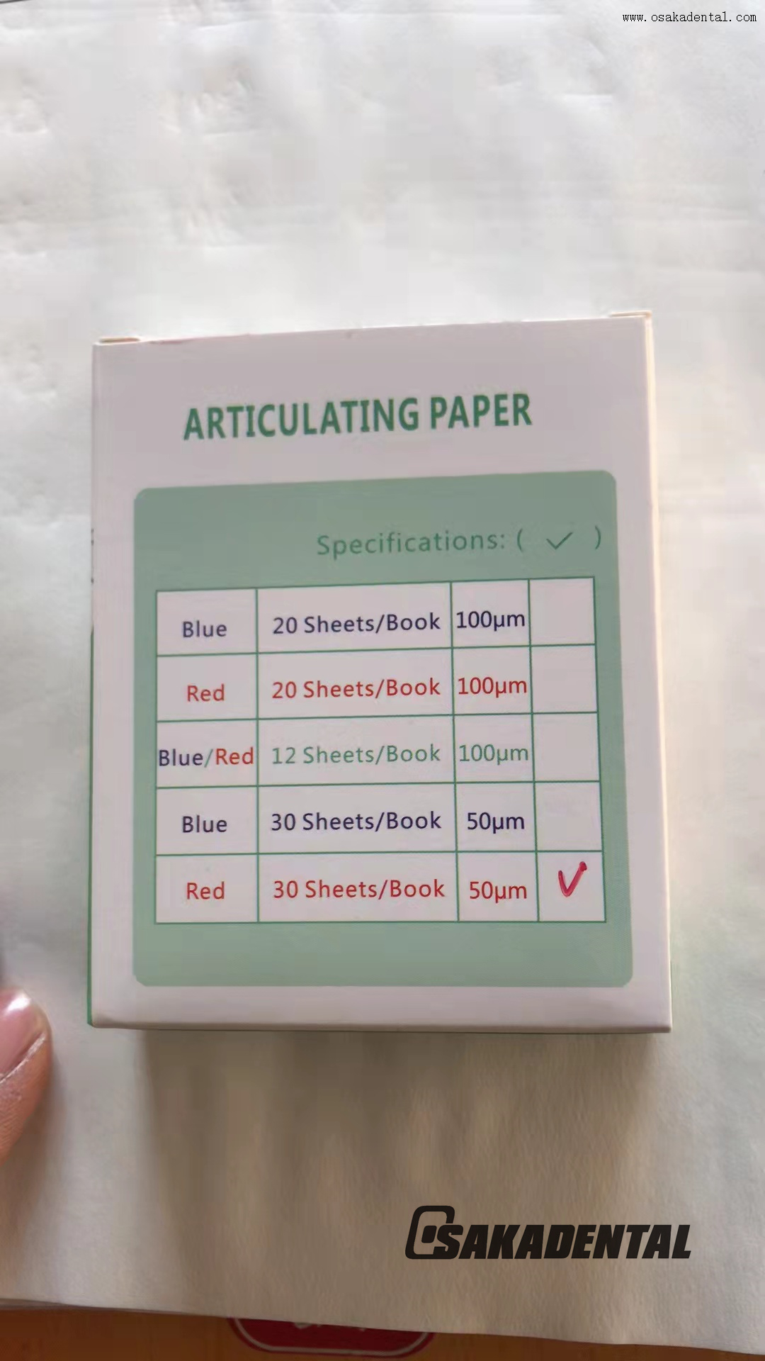 Papel para articular dental Papel para consumibles dentales