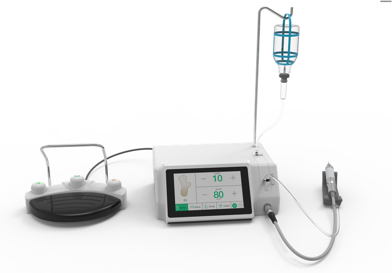 Máquina dental piezoeléctrica de la cirugía del hueso portátil dental con el contraángulo llevado