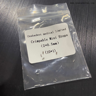 Mini topes crimpables de ortodoncia dental
