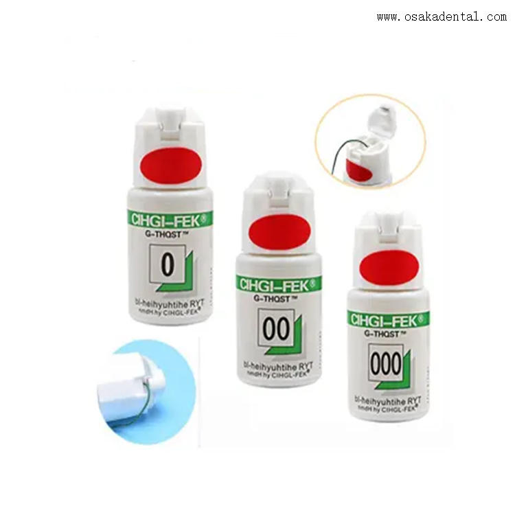 Material consumible dental Cordón de retracción dental