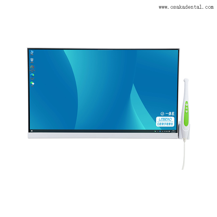 Pantalla táctil capacitiva de diez puntos de 24 pulgadas con cámara intraoral