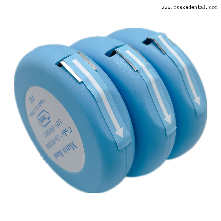 Banda de rollo de matriz de acero inoxidable dental para operación de cuidado de dientes