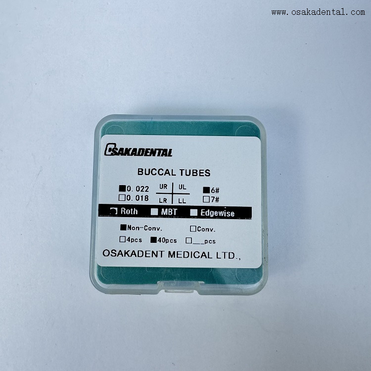 Caja de ortodoncia dental que embala los tubos bucales solo Roth/mbt