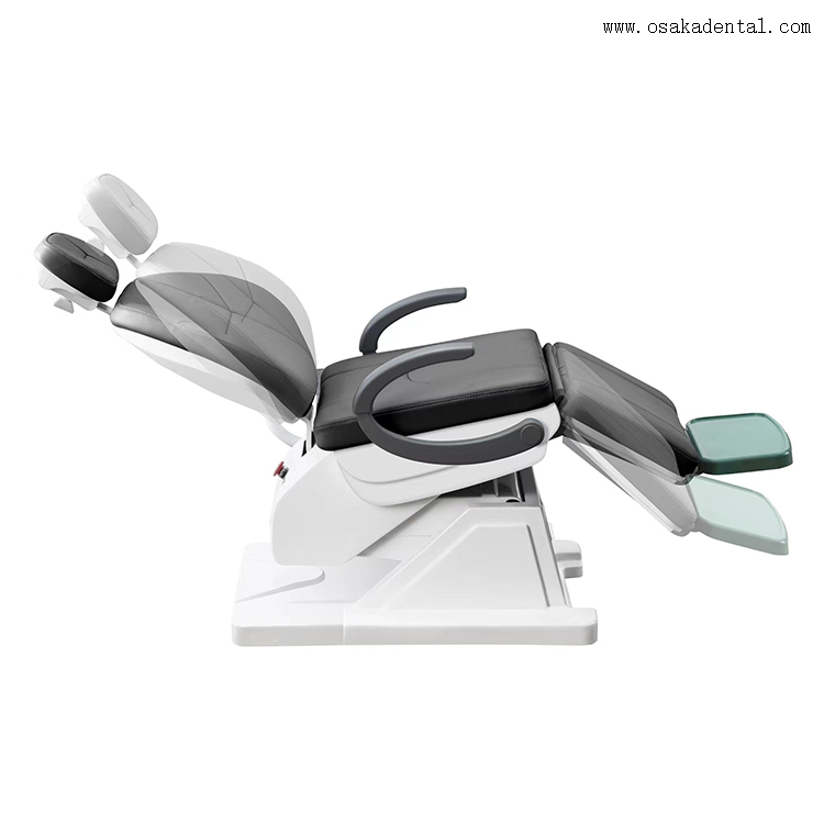 Unidad de sillón dental con asiento cómodo para el paciente con tres pliegues