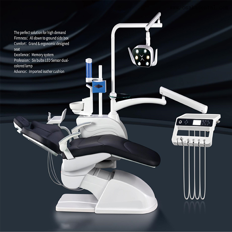 Unidad de sillón dental con interruptor de pedal multifunción