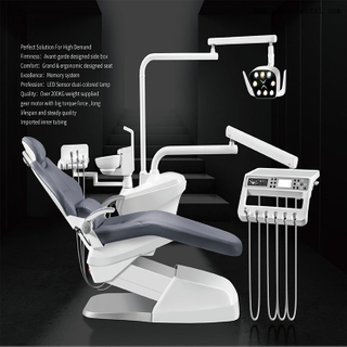 Sillón dental de cuero con unidad dental de asiento de gran ancho con la solución perfecta para una alta demanda