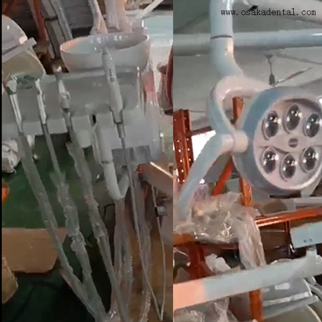 Sillón dental ergonómico para pacientes: cuero suave e iluminación LED ajustable para una comodidad óptima