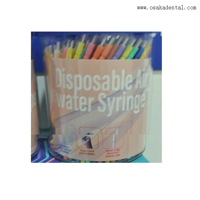 Jeringa de agua desechable Dental multiusos, accesorios para blanqueamiento dental