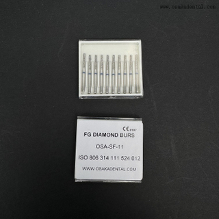 Fresa de diamante Dental FG 10 unids/caja OSA-F656-T5 nuevo embalaje