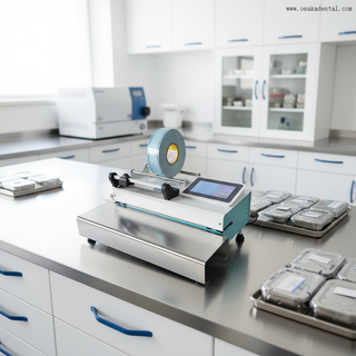 Máquina de sellado automático Dental con función de corte e impresión, máquina envasadora de bolsas de esterilización Dental