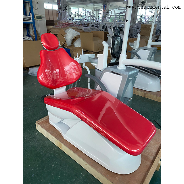 Sillón dental ergonómico con reposacabezas y reposapiés ajustables