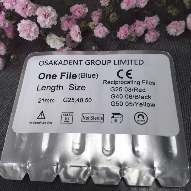 Archivo de endodoncia Reciproc Niti de un sistema de archivos