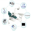 Unidad de silla dental ecológica y estable con compresor.