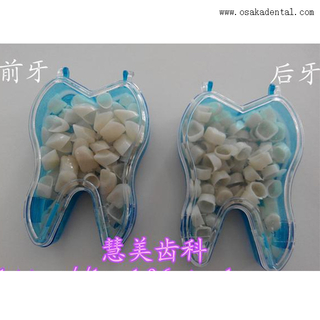 Dientes de resina dental Policarbonato temporal Coronas OSA-F311-2