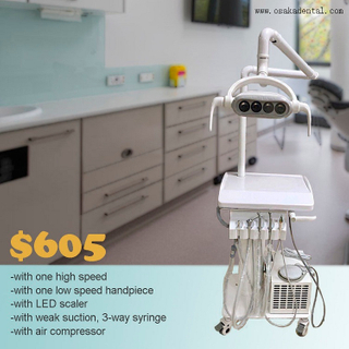 Unidades dentales portátiles / Trolly con LED LIGHT OSA-F324-2-LED