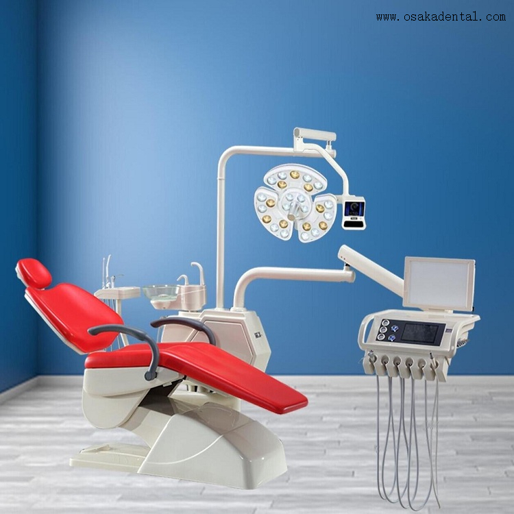 Unidad de silla dental con lámpara quirúrgica El modelo más lujoso.