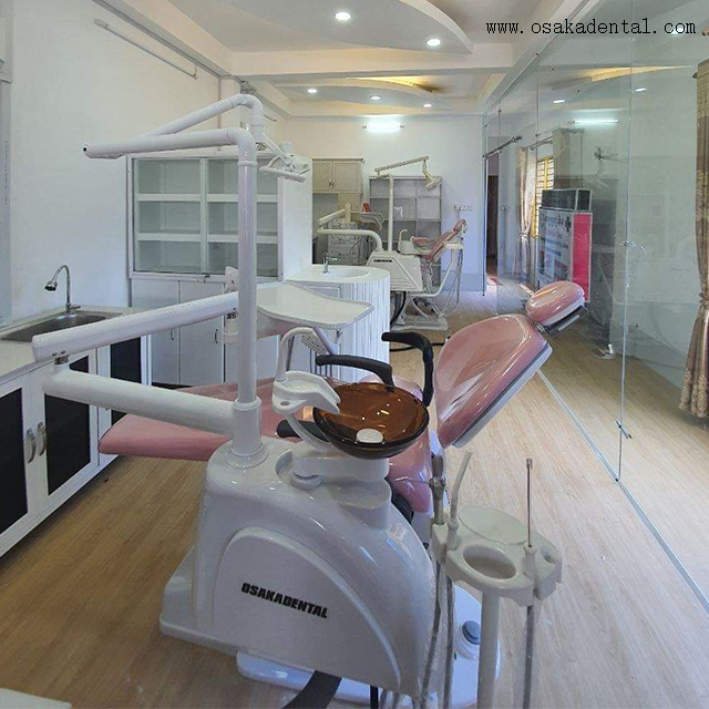 Unidad de silla dental hermosa económica con succión débil