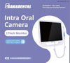 Cámara intraoral dental con monitor blanco de 17 pulgadas que se instala en el sillón dental OSA-M950W