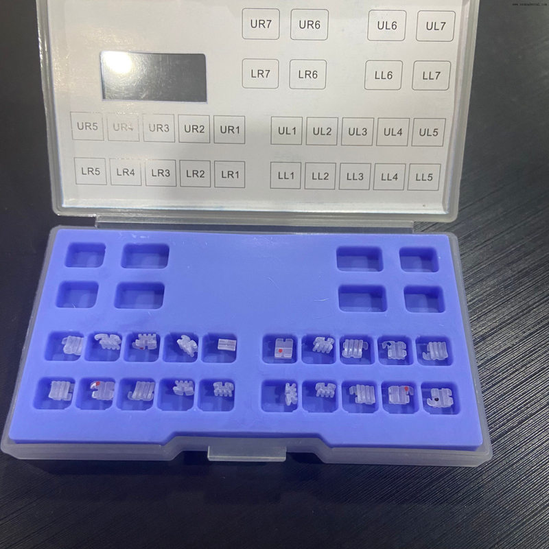 Soporte de cerámica para ortodoncia Dental ROTH/MBT 345 gancho OSA-P90-1