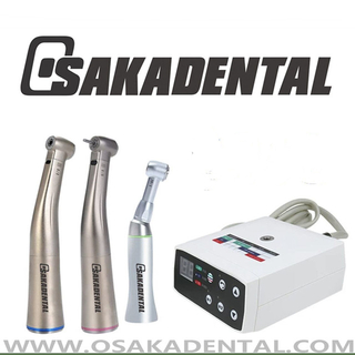 Motor eléctrico sin escobillas con pieza de mano quirúrgica de contraángulo