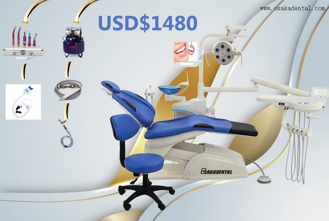 Sillón dental barato con unidad dental completa con opción completa