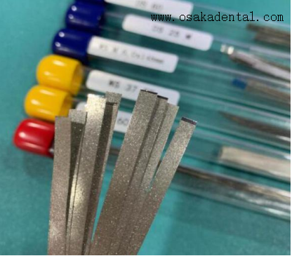 Tira de diamante para tratamiento dental para pieza de mano dental