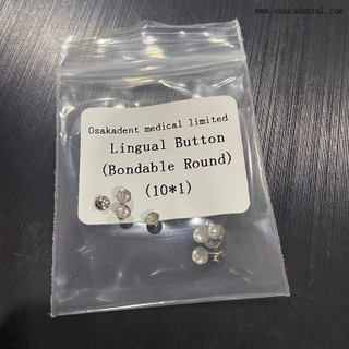 Botón lingual de ortodoncia dental Bondable redondo