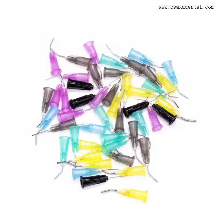 Puntas de flujo dental precurvadas desechables dentales