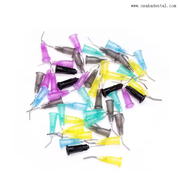 Puntas de flujo dental precurvadas desechables dentales