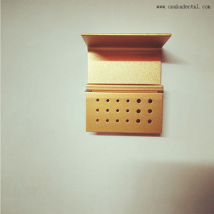 Soporte para fresas dentales de 18 agujeros adecuado para 12 fresas FG y 6 fresas RA