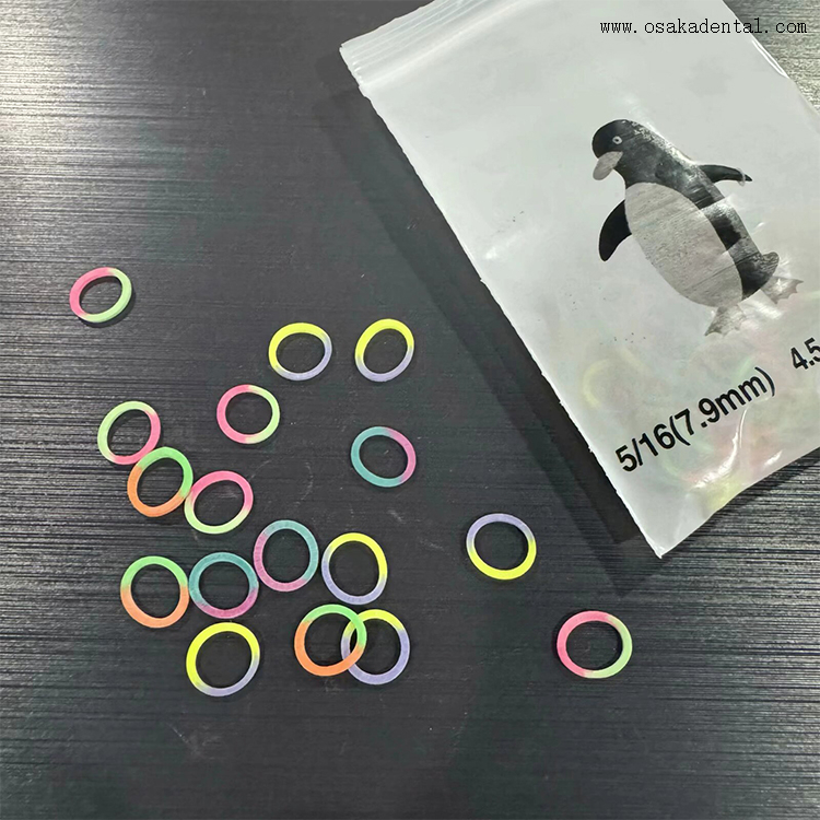 Accesorios de ortodoncia dental banda de goma /banda elástica /banda de potencia