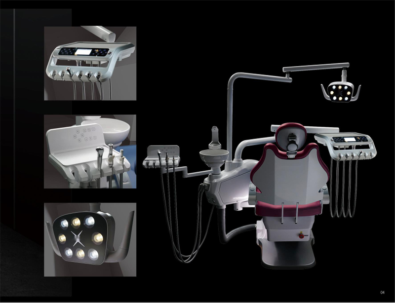 Equipo dental de la unidad dental integral controlada S3 del equipo de la silla dental de las ventas populares