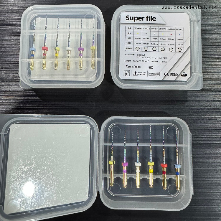 Dental Super Files Protaper Endo Files coloridos OSA-V3-C