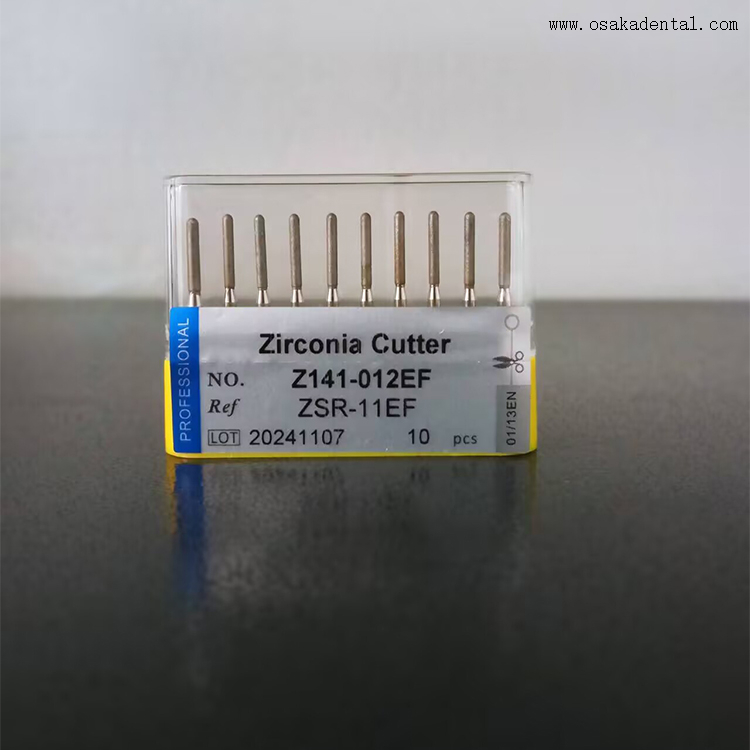 Fresas de diamante dentales para preparar circonio sinerizado