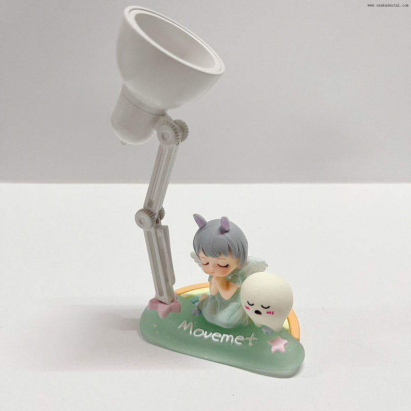 Nueva estatua del ángel de la decoración de la oficina dental con la luz del LED