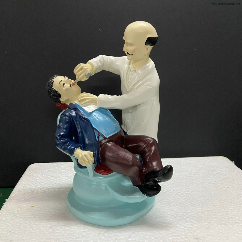  Sujetalibros de dientes de resina para clínica dental con forma de dentista