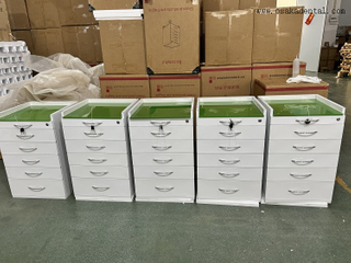 Carro de Herramientas Móvil Dental 5 Cajones con Cerradura OSA-T5