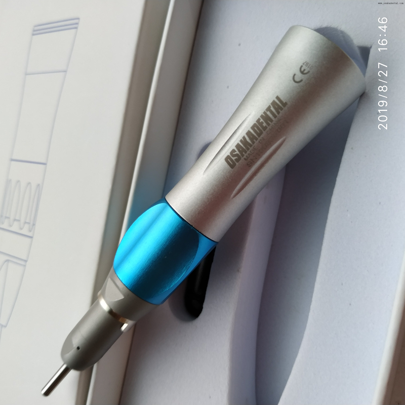 Pieza de mano dental de alta velocidad con iluminación de fibra óptica para una preparación precisa de la cavidad