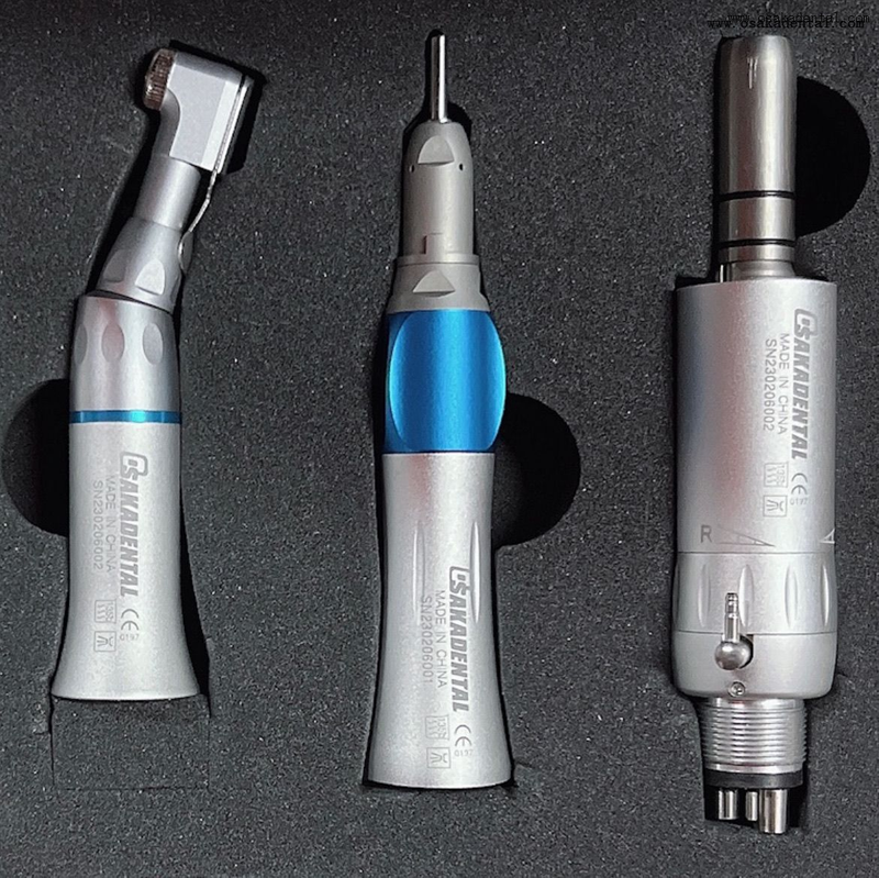Pieza de mano Dental de gran potencia, baja velocidad y alta velocidad en juego