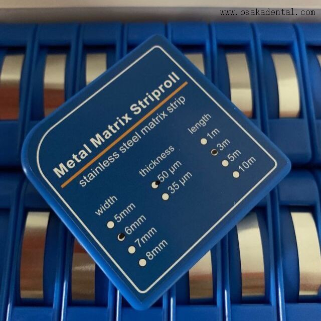 Matriz de acero inoxidable de metal ortodóntico dental Striproll