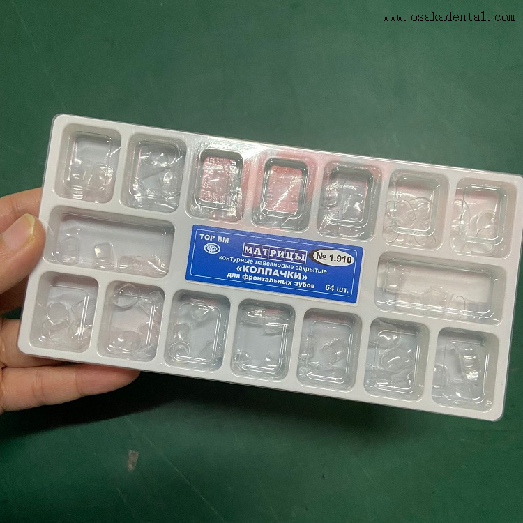 Corona Temporal Transparente Dental 64pcs