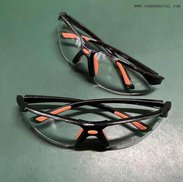 Gafas de protección de dentadura de plástico